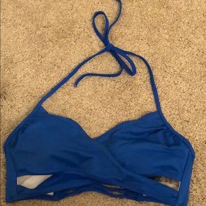 Blue swim top